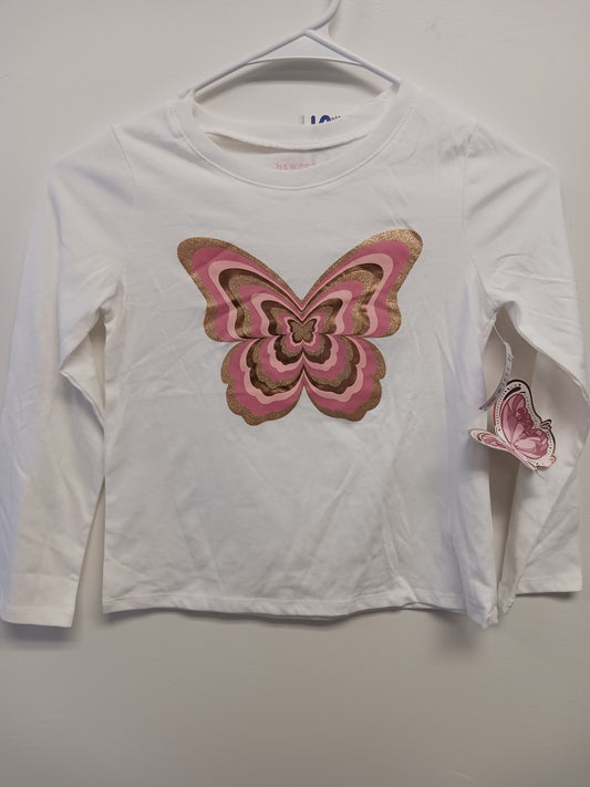 white Btween LS Butterfly Shirt, 7 G