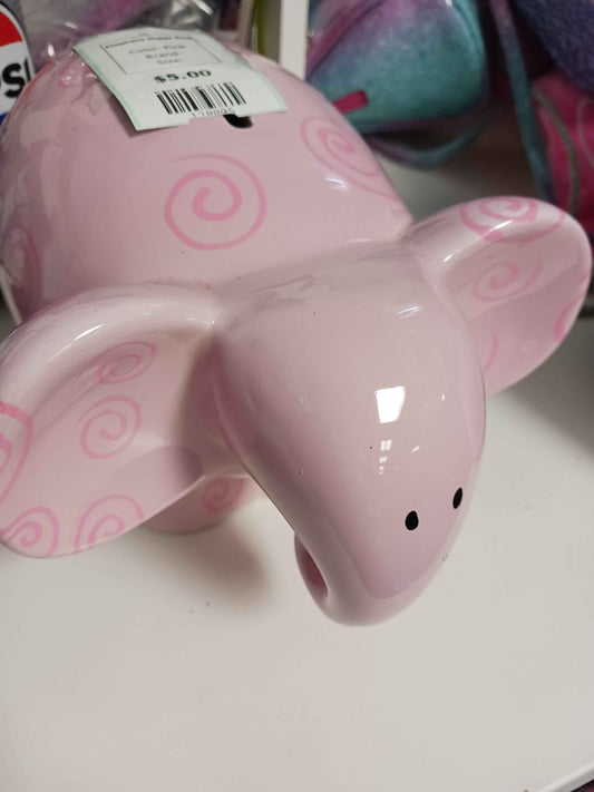 Pink  Elephant Piggy Bag