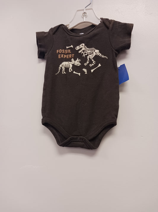 Brown HB Dinosaur Onesie 9/12m, 9M B