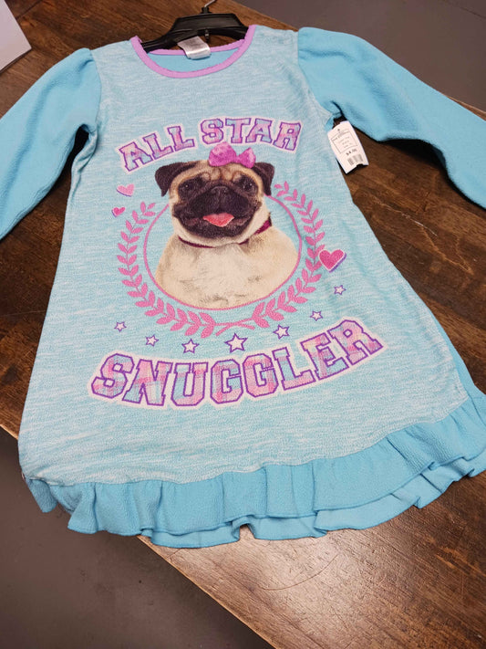 blue  Dog nightgown, 7G