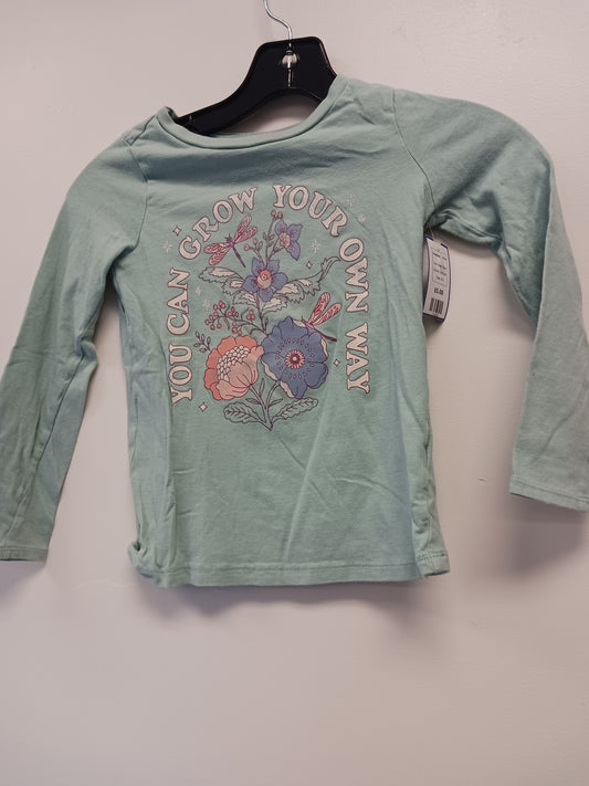 Green Flower OshKosh Longsleeve Shirt, 6 G