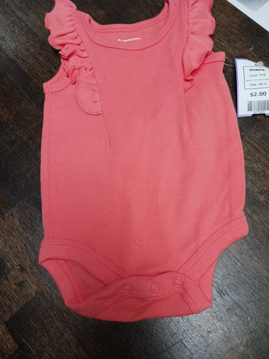Pink Members Mark Onesie, NB G