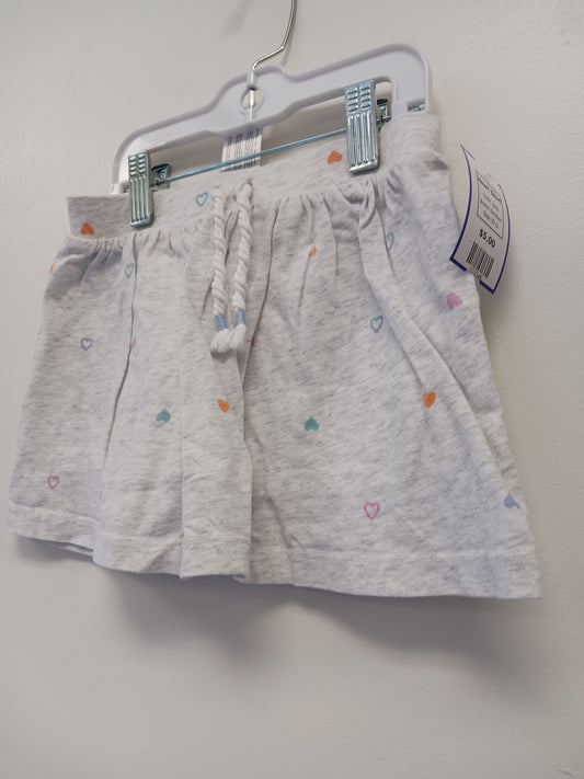 grey OshKosh Heart Skort, 5T G