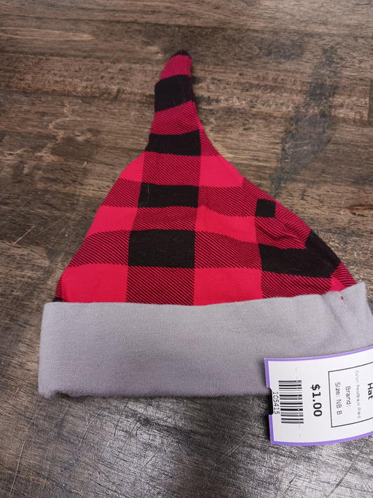 Red/Black Plaid  Hat, NB B