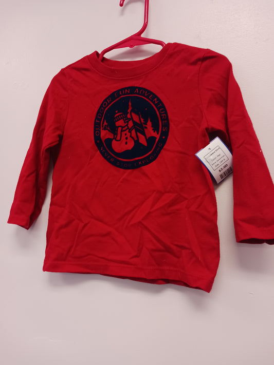 Red Garanimals Longsleeve Shirt, 18M B