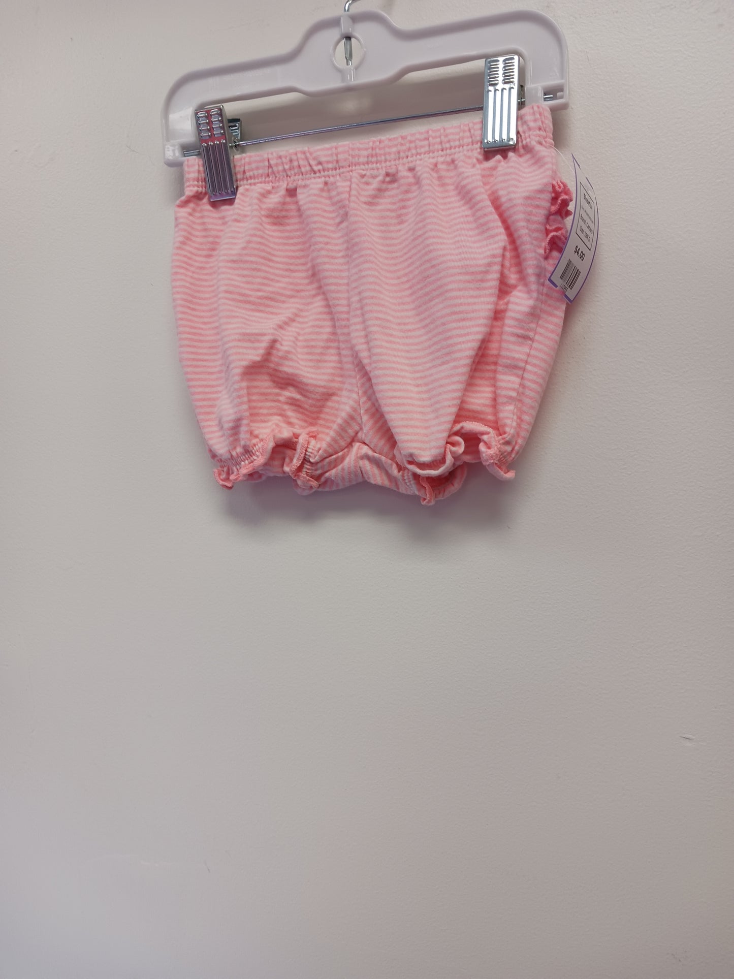 Pink/White Striped Carters Shorts, 18M G