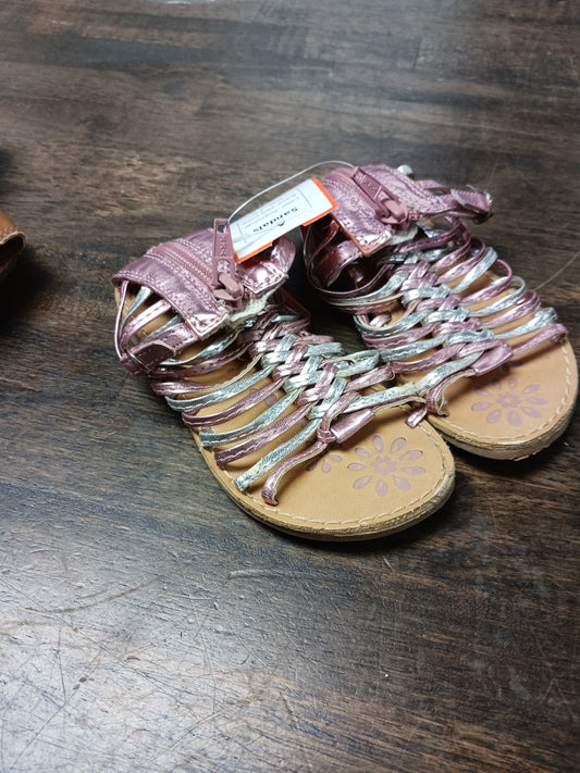 Pink/silver Okie Dokie Sandals, 7 G