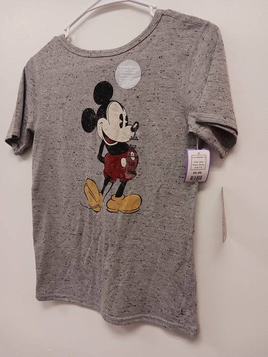 grey Disney Mickey Mouse Tshirt 7/8, 7 B