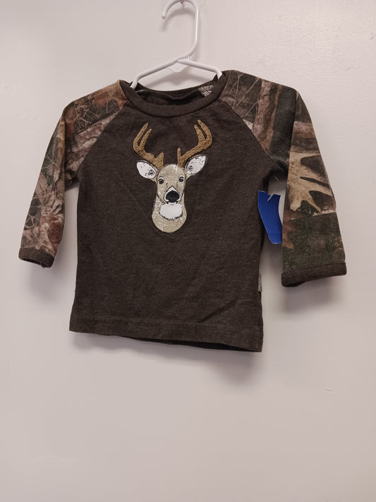Brown Outdoor Kids Long Sleeve Deer Shirt, 2T B