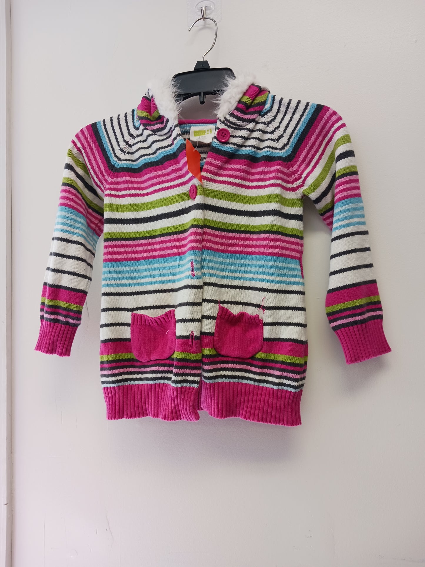 Colorful Crazy 8 Hooded Cardigan, 5T G