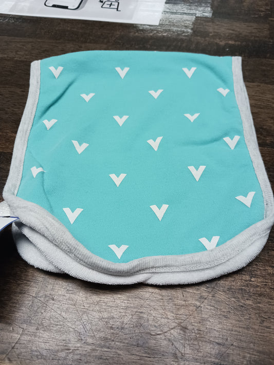 Blue/Grey/White Arrow Cloud Island Burp Cloth