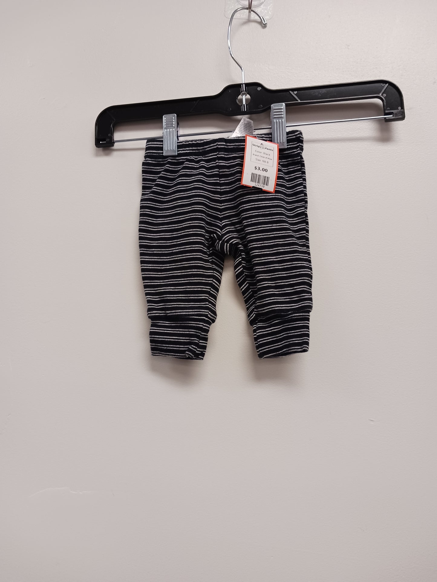 Black Child of Mine Striped Pants, NB B