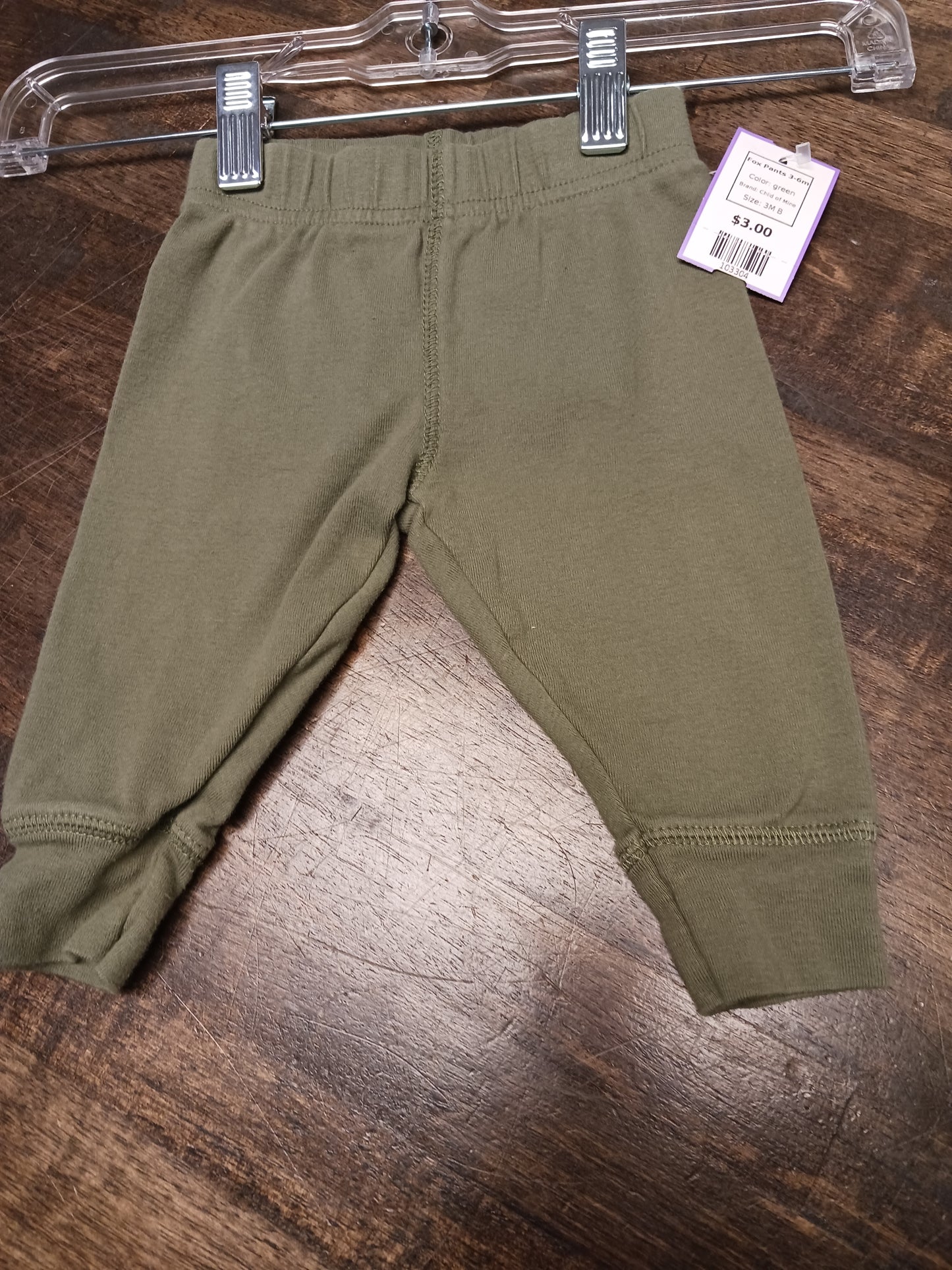 green Child of Mine Fox Pants 3-6m, 3M B