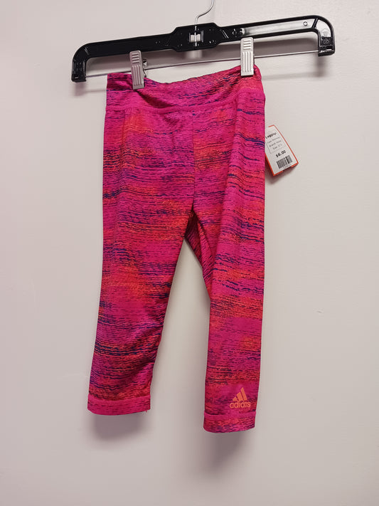Pink/Orange Adidas Leggings, 5T G