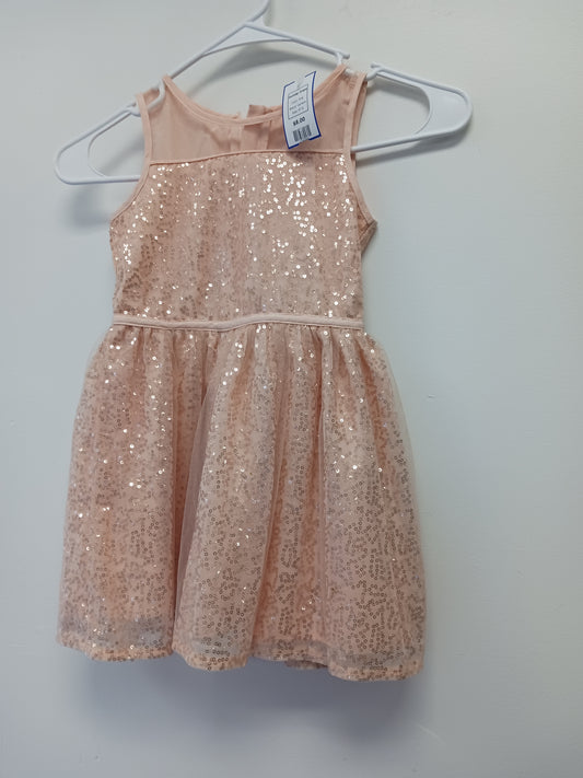 Pink Carters Holiday Dress, 4T G