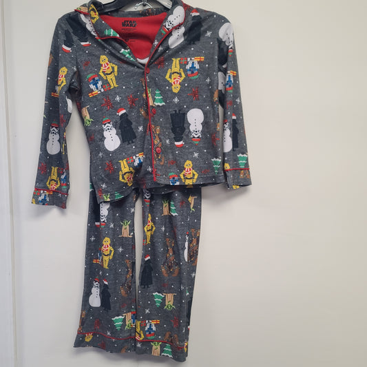 Grey Christmas Star Wars Pjs, 6 B