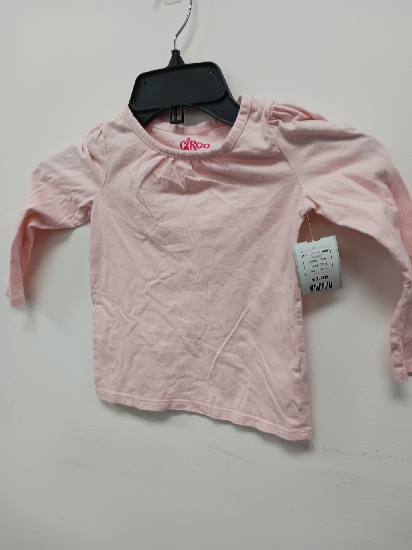 Pink Circo Longsleeve Shirt, 3T G