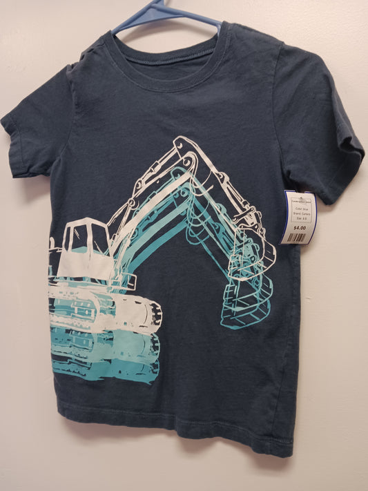 blue Carters Construction Tshirt, 6 B