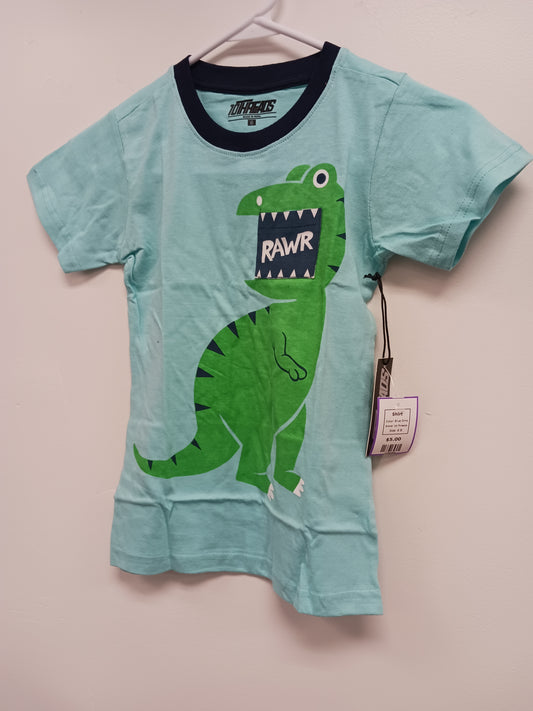Blue Dino 10 Threads Shirt, 6 B