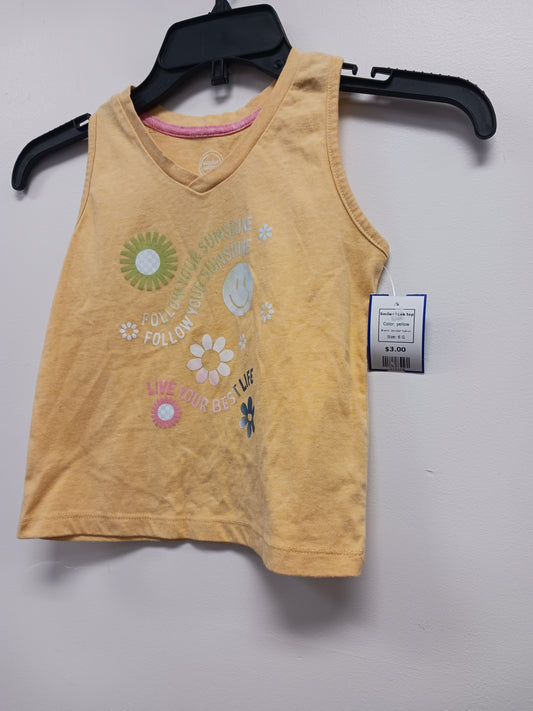 yellow Wonder Nation Smiley tank top, 6 G