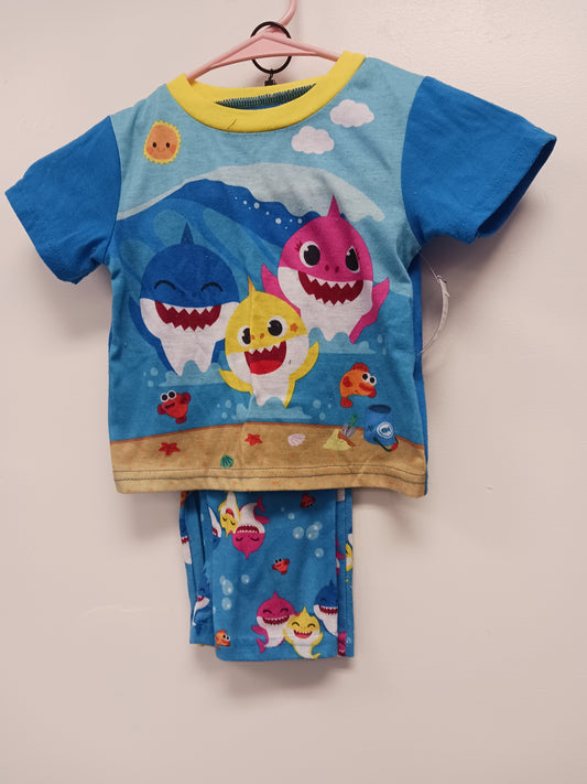 blue Nickelodeon 2 Piece Baby Shark PJS, 2T B