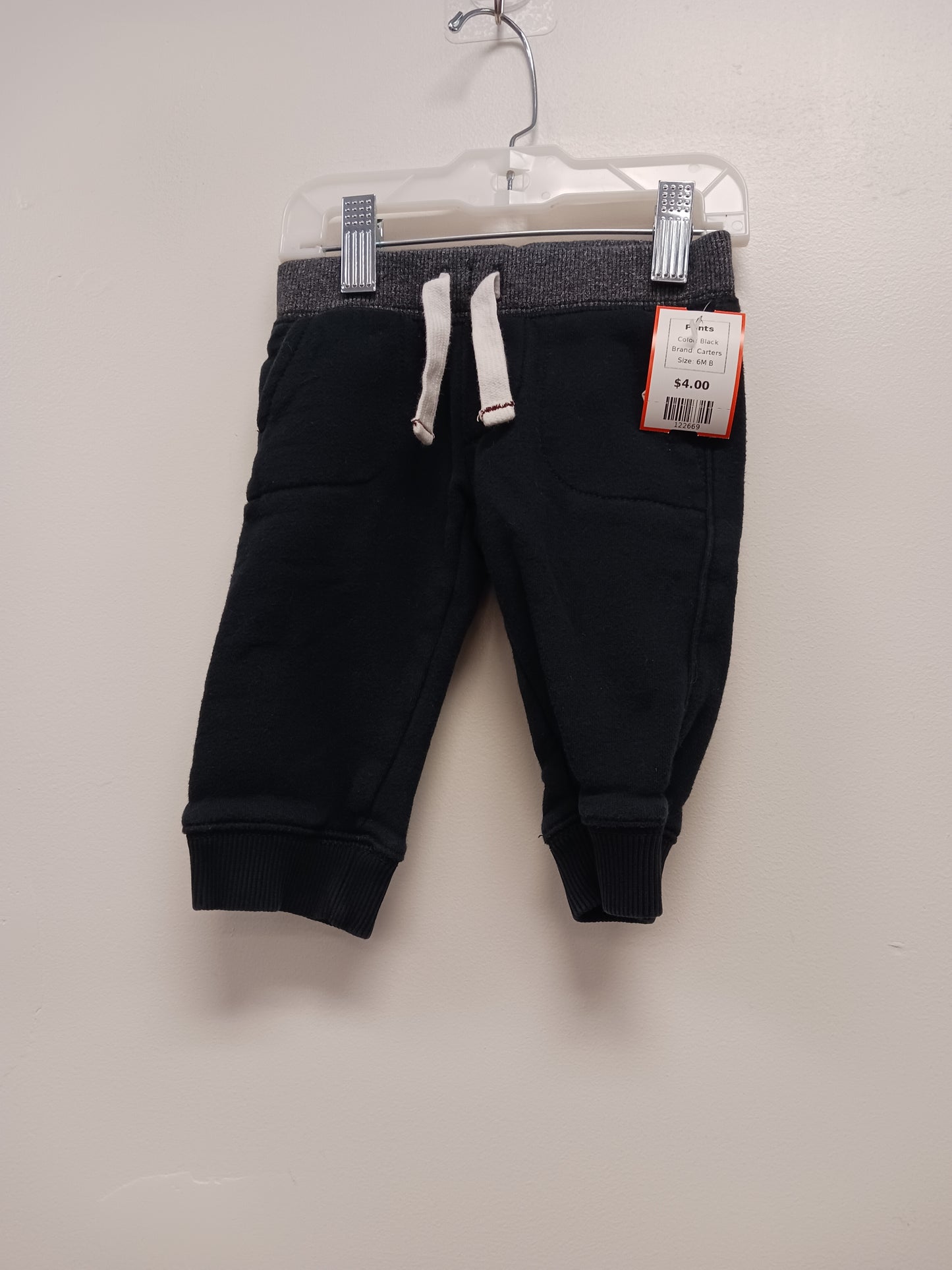 Black Carters Pants, 6M B