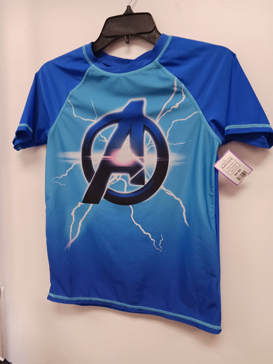 Blue Avengers Swim Shirt, 14 B