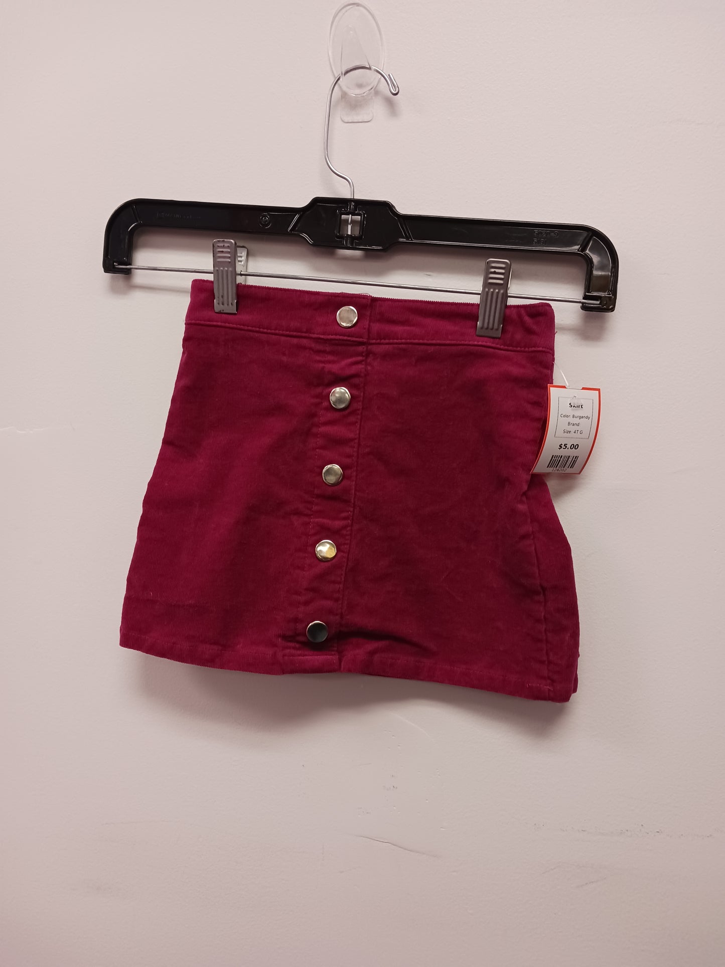 Burgandy  Skirt, 4T G