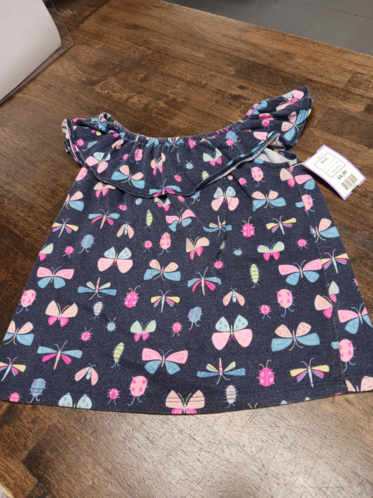 Navy Butterfly Jumping Bean Shirt, 4T G