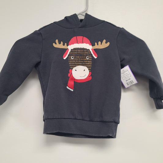grey Carters Moose Hoodie, 2T B