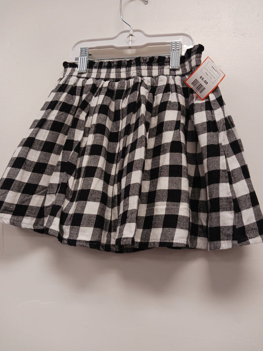 Black/White Plaid Jumping Bean Skirt, 7 G