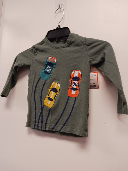 Green Car Carters Longsleeve Shirt, 2T B