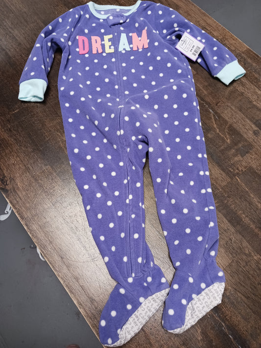 Purple/White Polka Dot Carters Sleeper, 18M G