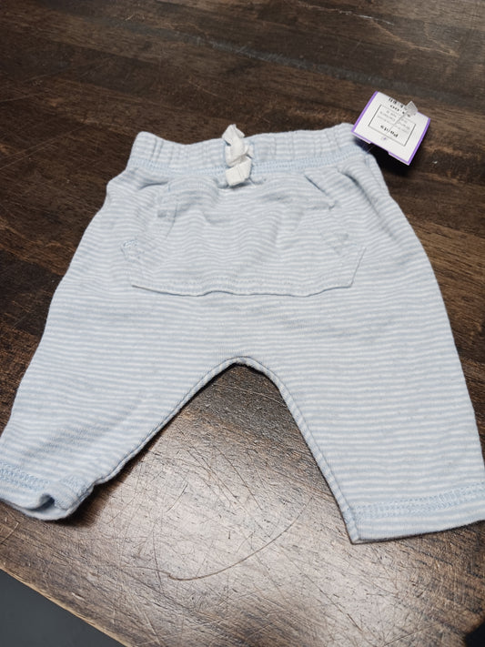 Blue/White Striped Carters Pants, NB B