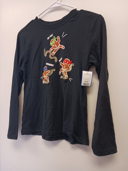 Black Gingerbread Magical Season Longsleeve Shirt, 10 B