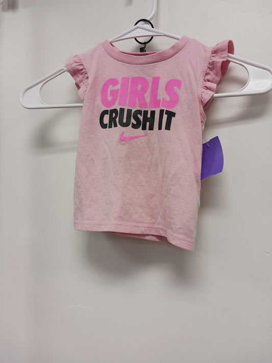 pink/black Nike Girls Crush It Outfit, 18M G