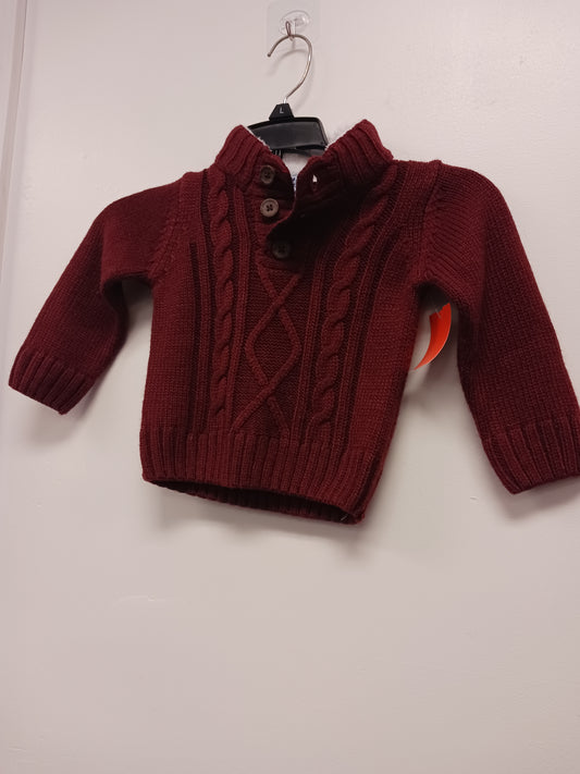 Burgandy Little Lad Sweater, 18M B