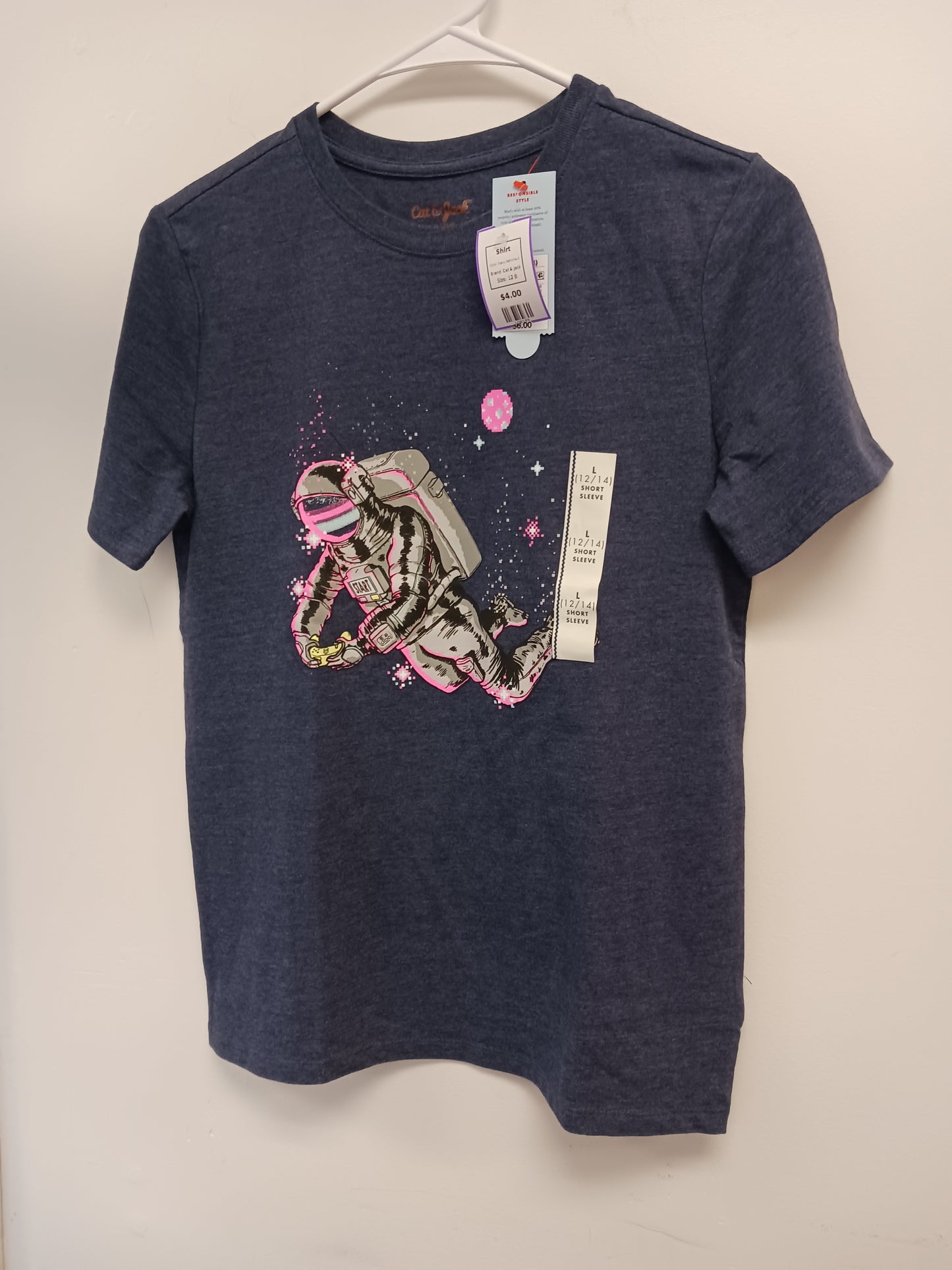 Navy Astronaut Cat & Jack Shirt, 12 B