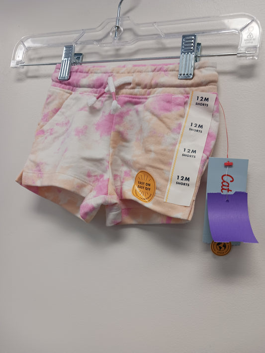 Pink/White/Yellow Cat & Jack Shorts, 12M G