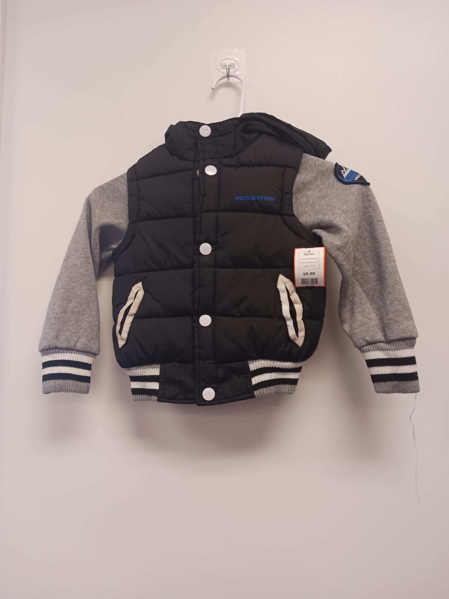 Black/grey Weatherproof Jacket, 3T B