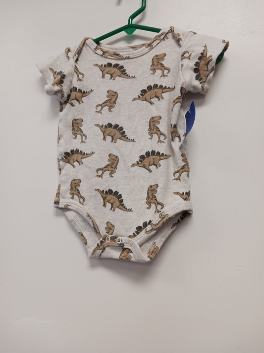 Beige/brown HB Dinosaur Onesie 9/12m, 9M B
