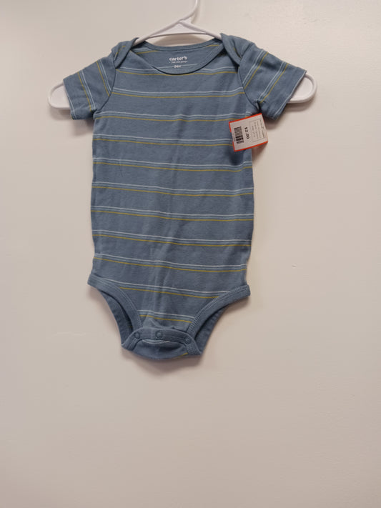 Blue/Yellow Carters Striped Onesie, 2T B