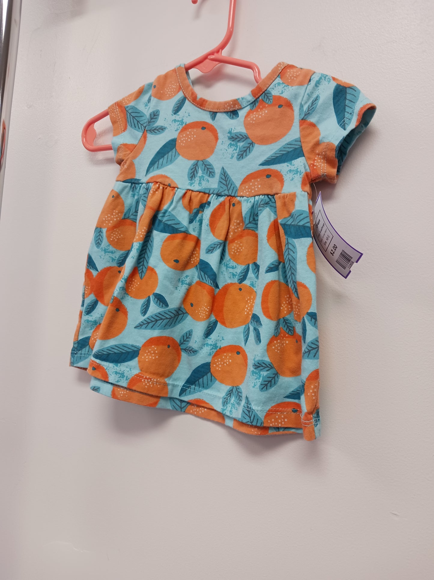 Blue/Orange Wonder Nation Dress, NB G