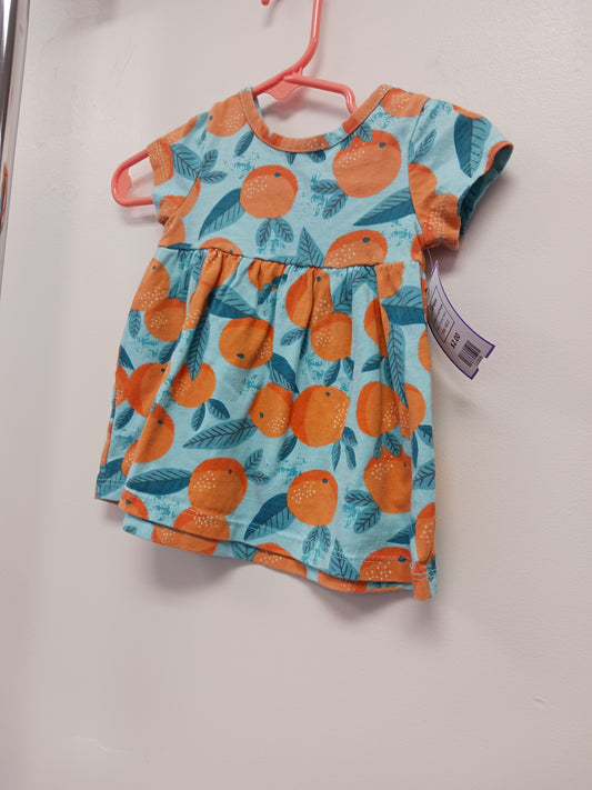Blue/Orange Wonder Nation Dress, NB G