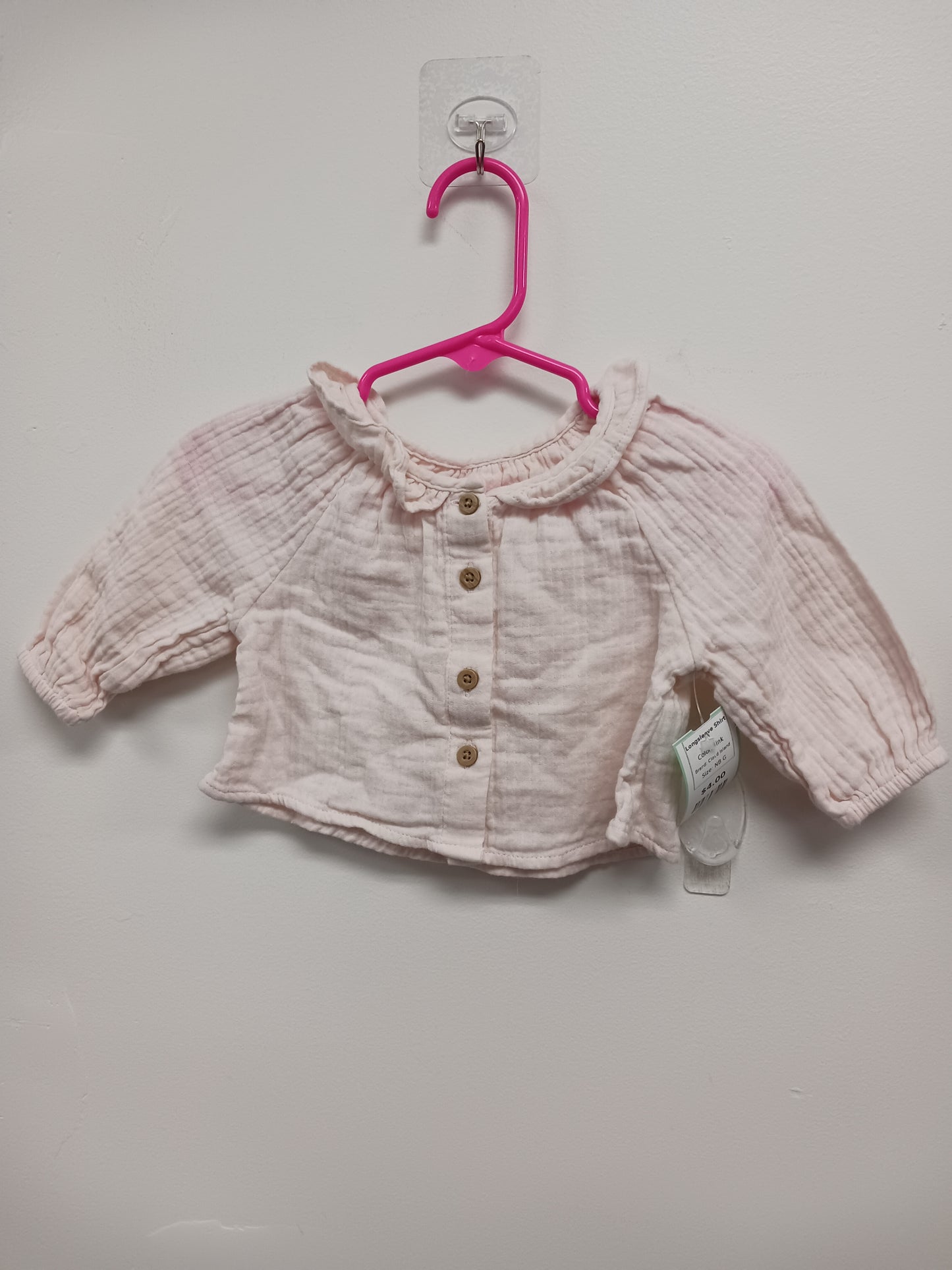 Pink Cloud Island Longsleeve Shirt, NB G
