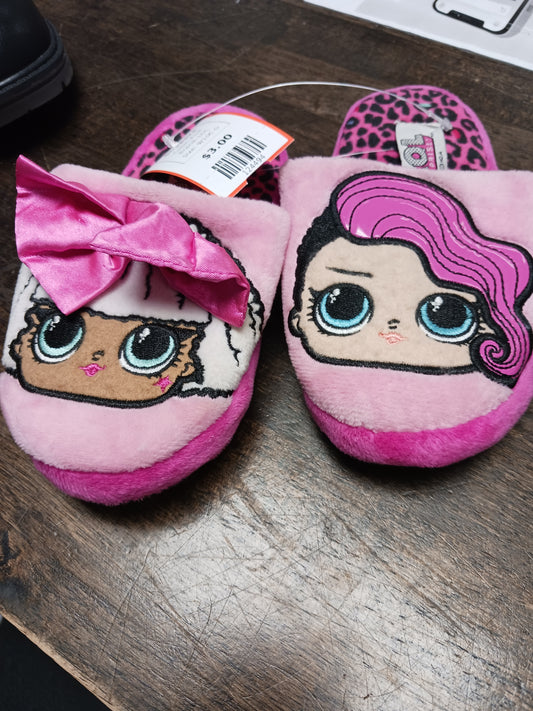 Pink LOL Slippers, 9/10C G