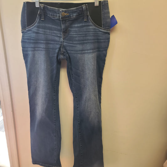 Blue Isabel Maternity Skinny Boot Cut Jeans, 10
