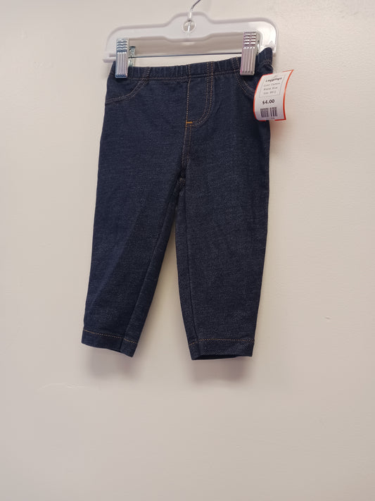 Carters Blue Leggings, 9M G