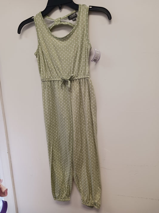 Green/White Polka Dot Picapino Pant One Piece, 6 G