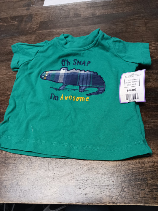 green Carters Oh Snap Im Awesome tshirt, 3M B